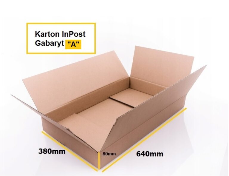 Karton klapowy InPost (gab. A) 640x380x80