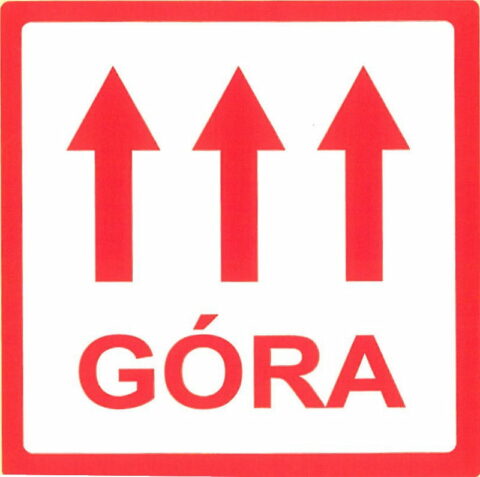 Etykiety 100mm/100m GÓRA 100szt.