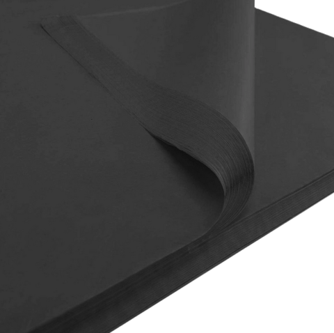 Bibuła ozdobna gładka czarna 50x70cm 100szt