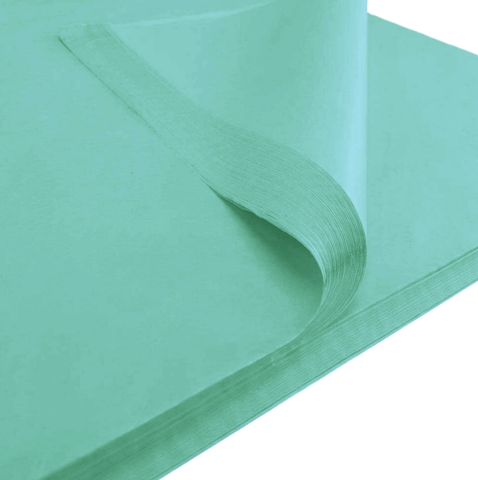 Bibuła ozdobna gładka miętowa 50x70cm 100szt