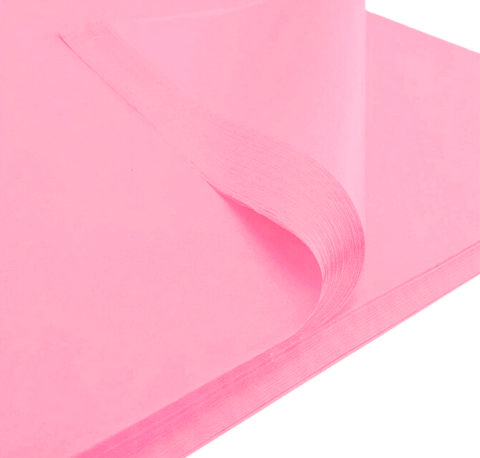 Bibuła ozdobna gładka jasno różowa 50x70cm 100szt