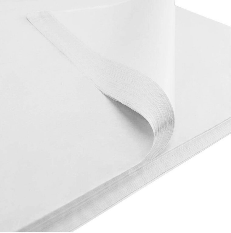 Bibuła ozdobna gładka biała 50x70cm 100szt