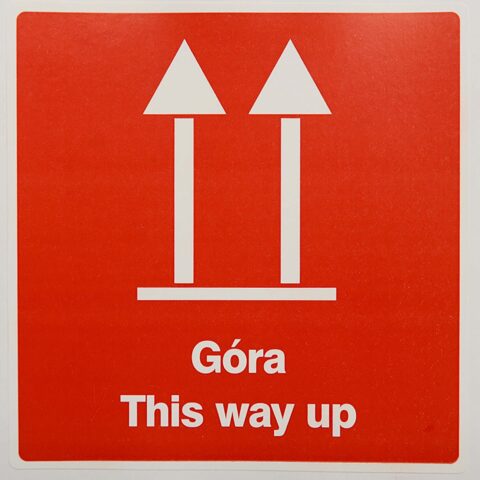 Etykiety 100mm/100m GÓRA/THIS WAY UP 100szt.
