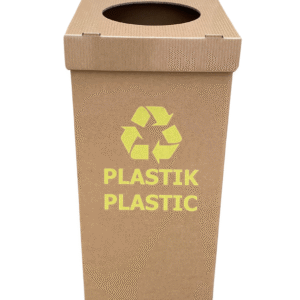 Kosz do segregacji śmieci z kartonu 120l - PLASTIK