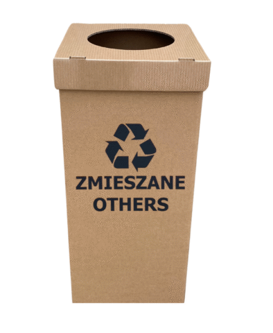Kosz do segregacji śmieci z kartonu 120l - ZMIESZANE