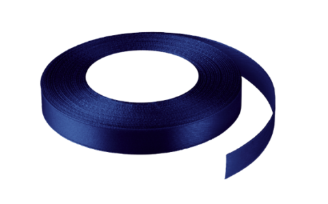 Wstążka satynowa 1,2cm x 32m Atramentowa