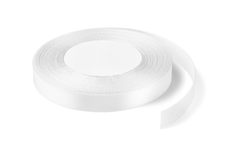 Wstążka satynowa 1,2cm x 32m Biała