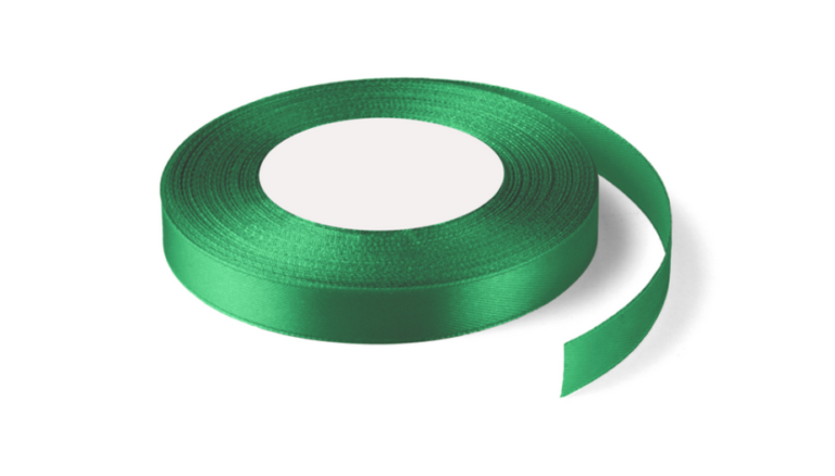 Wstążka satynowa 1,2cm x 32m Jasno zielona