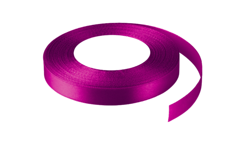 Wstążka satynowa 1,2cm x 32m Fuksja
